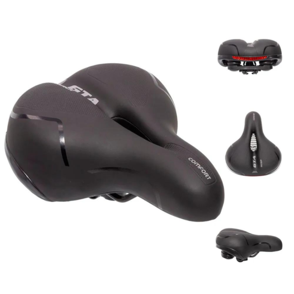 Banco Bike Selim Bicicleta Gta Comfort Gel Tech Refletor Elastomero - Image 6