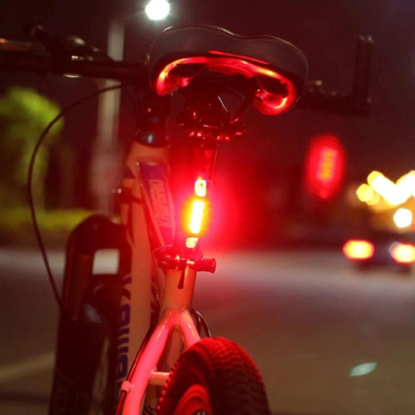 Lanterna Traseira Bike Sinalizador Bicicleta Luz De Led Usb - Image 5